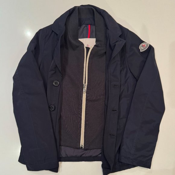 Moncler (Authentic) -Boys Blazer/ Jacket - Size 8 (Navy) - Picture 1 of 2